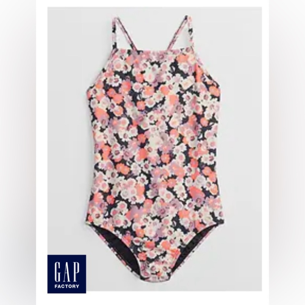Gap Kids Floral Print Swim One-Piece